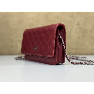 CHANEL A33814 WALLET ON CHAIN SHOULDER BAG